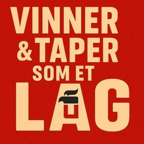 Play track, Vinner Og Taper Som Et Lag (feat. Bastian K K, Peder R H & Lennart V E). Length: 3:06 Cover art for Vinner Og Taper Som Et Lag